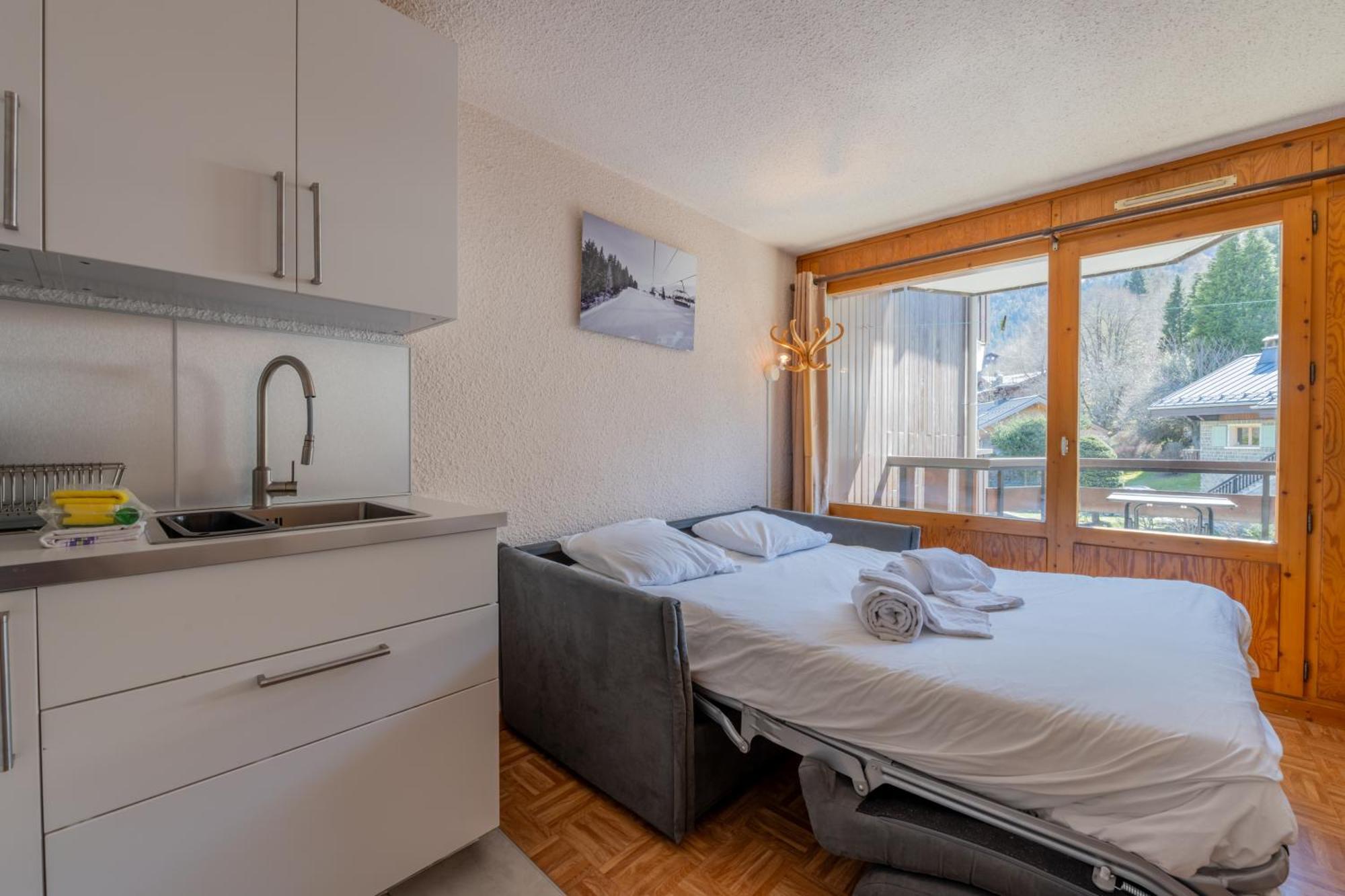 Residence Le Prarion 24A Ski In- Ski Out - Happy Rentals Les Houches Dış mekan fotoğraf